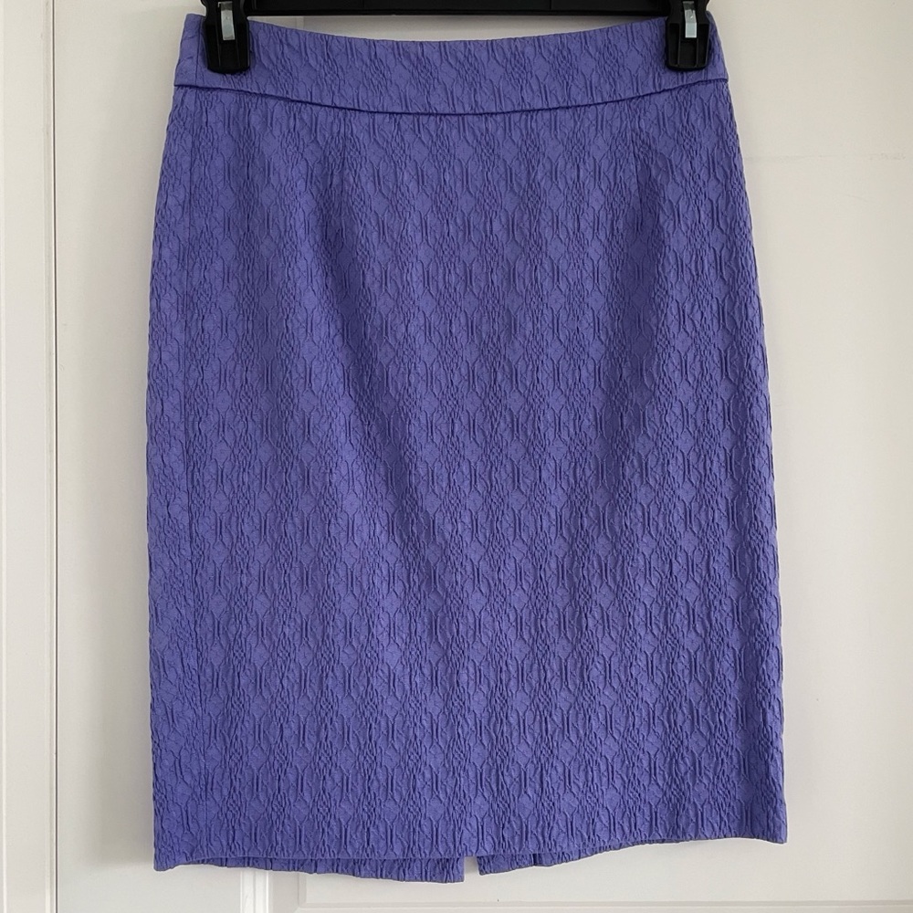 Banana Republic Jacquard Lavender/Purple Pencil Skirt - Size 2